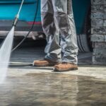 driveway cleaning - Cobble Stone Driveway Cleaning Using Pressure Washer